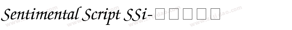 Sentimental Script SSi字体转换